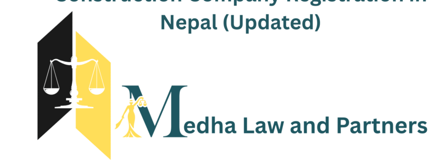 Construction company registration process in Nepal showing documents and license approval.